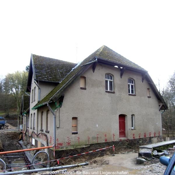 Sanierung Haupthaus Blick auf den geplanten behinderten gerechten Eingang © 2007 Betrieb für Bau und LiegenschaftenMecklenburg-Vorpommern