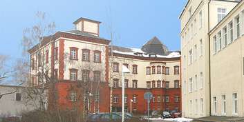 Blick auf die ehemalige Frauenklinik. In weniger als einem Jahr wurden die Umbaumaßnahmen abgeschlossen. © Betrieb für Bau und LiegenschaftenMecklenburg-Vorpommern