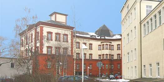 Blick auf die ehemalige Frauenklinik. In weniger als einem Jahr wurden die Umbaumaßnahmen abgeschlossen. © Betrieb für Bau und LiegenschaftenMecklenburg-Vorpommern