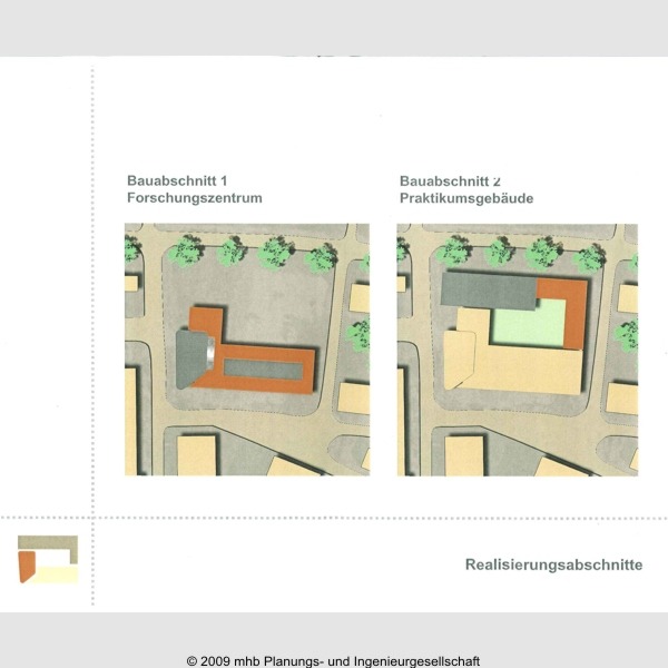 Die beiden Bauabschnitte. © 2009 mhb Planungs- und Ingenieurgesellschaft