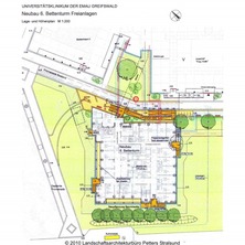 Lageplan 6. Bettenturm © 2010 Landschaftsarchitekt Olaf Petters, Stralsund