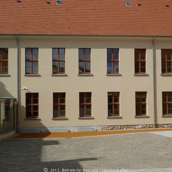 Rückansicht des Haus 1 © 2013 Betrieb für Bau und Liegenschaften Mecklenburg-Vorpommern