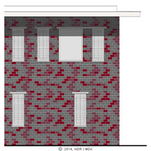 Visualisierung: So soll die Fassade später einmal aussehen. © 2014 HDR / MDK