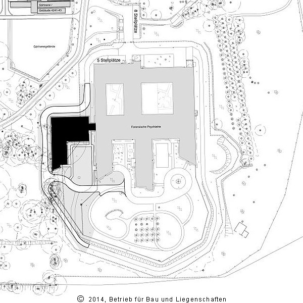 In dieser Variante wird der Erweiterungsbau ausgeführt. © 2014 Betrieb für Bau und Liegenschaften Mecklenburg-Vorpommern