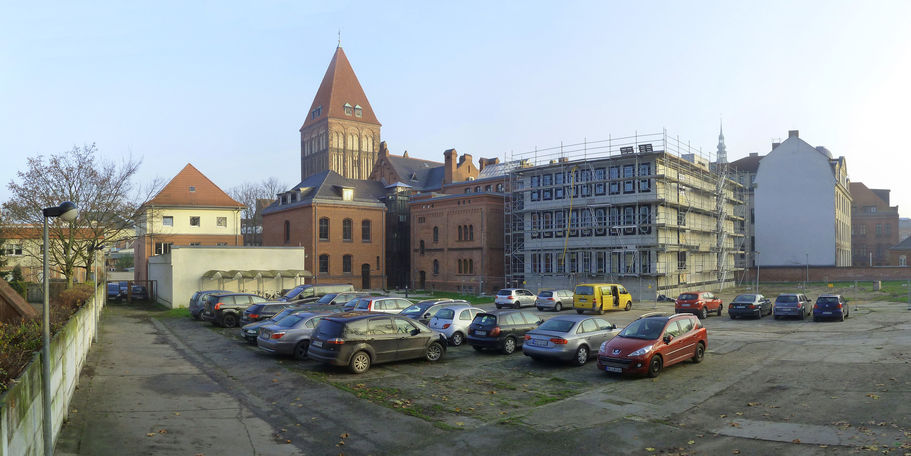 Erweiterungsbau am Oberverwaltungsgericht Greifswald für das Grundbuchamt. © 2015 Betrieb für Bau und Liegenschaften Mecklenburg-Vorpommern