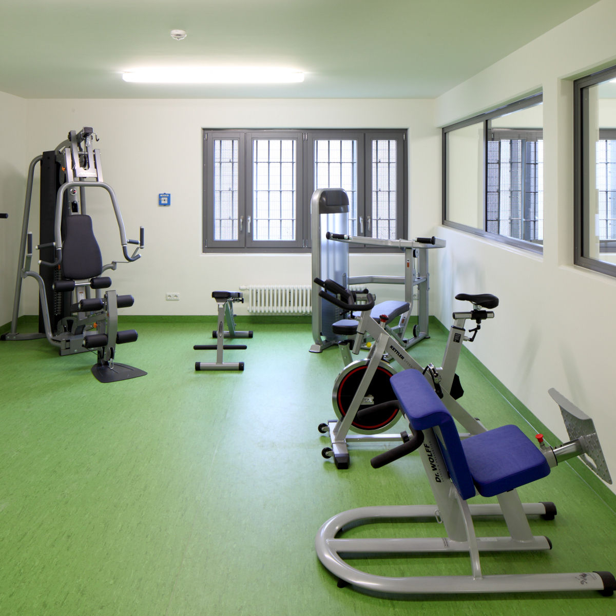 Blick in den Fitnessraum © 2015 Christoph Edelhoff im Auftrag dhbt Architekten aus Kiel