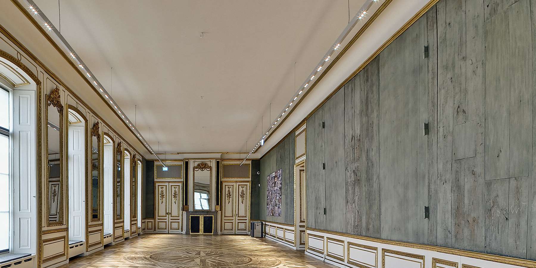 Blick in die frisch restaurierte Gemäldegalerie, etwa ein halbes Jahr vor der Übergabe an den Nutzer des Schlosses, das Staatliche Museum Schwerin. © 2015 Fotodesign Klose