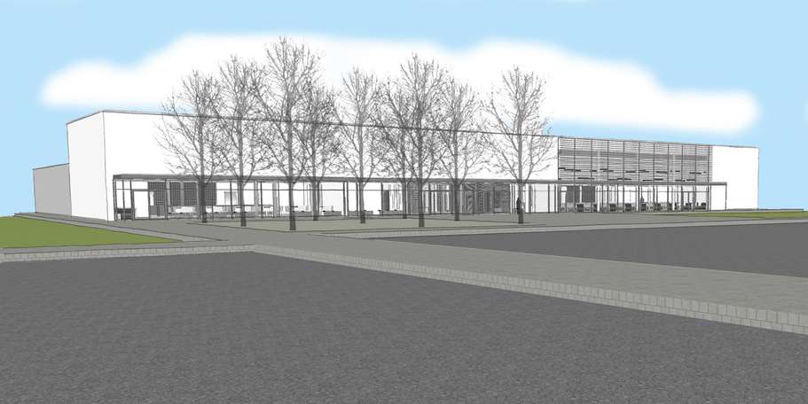 Visualisierung des neuen Gebäudes. © 2016 3PO > Bopst Melan