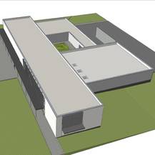 Visualisierung des neuen Gebäudes. Gut zu erkennen der Innenhof. © 2016 3PO > Bopst Melan