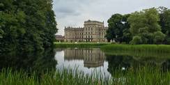 Ausgezeichneter Blick über den Karauschenteich im auf das barocke Schloss. © 2016 Betrieb für Bau und Liegenschaften Mecklenburg-Vorpommern