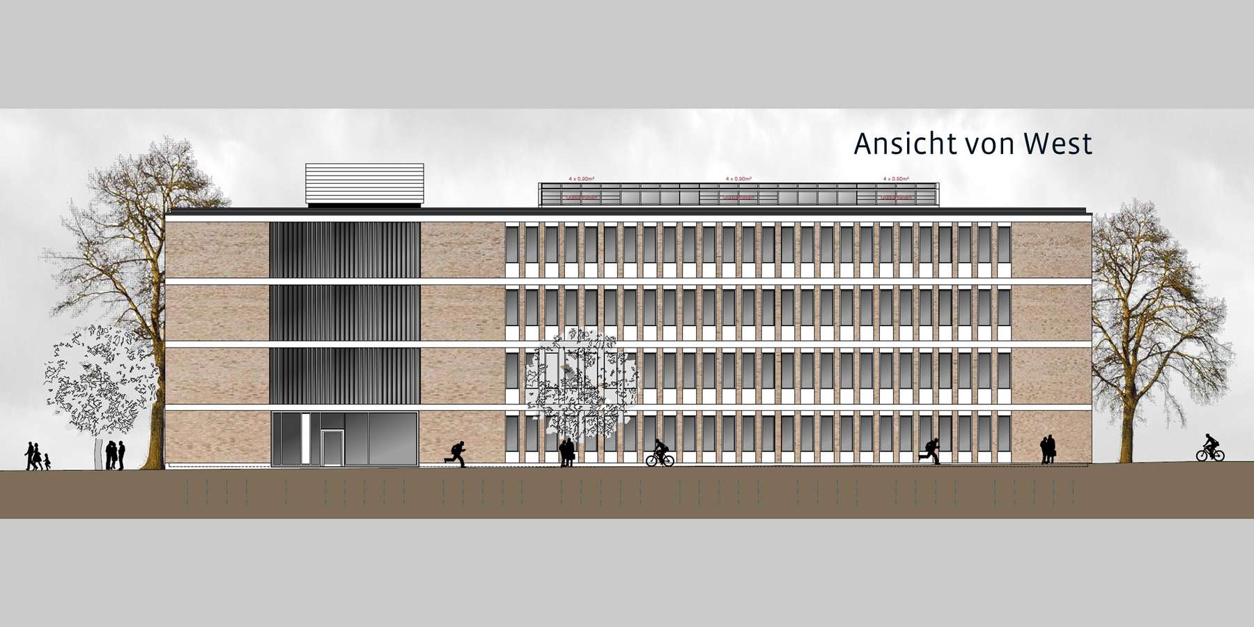 Ansicht von Westen © Assmann Gruppe