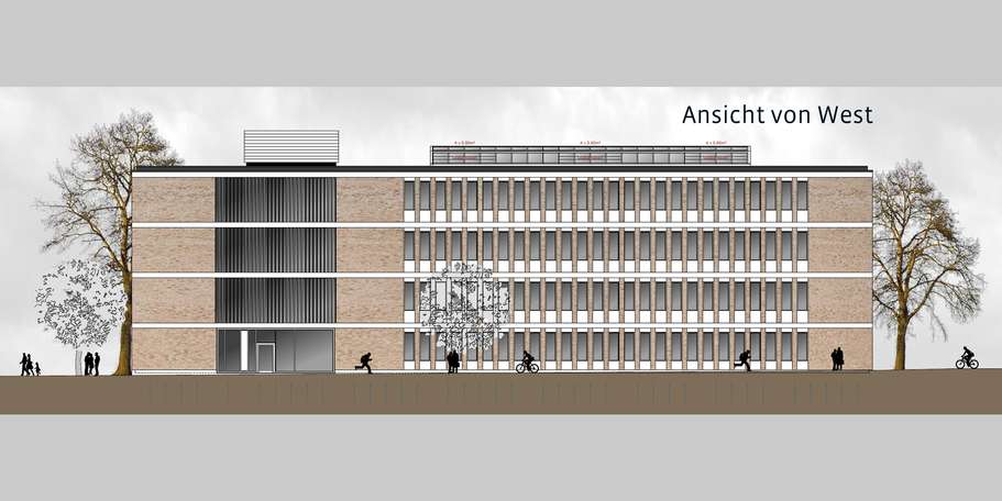 Ansicht von Westen © Assmann Gruppe