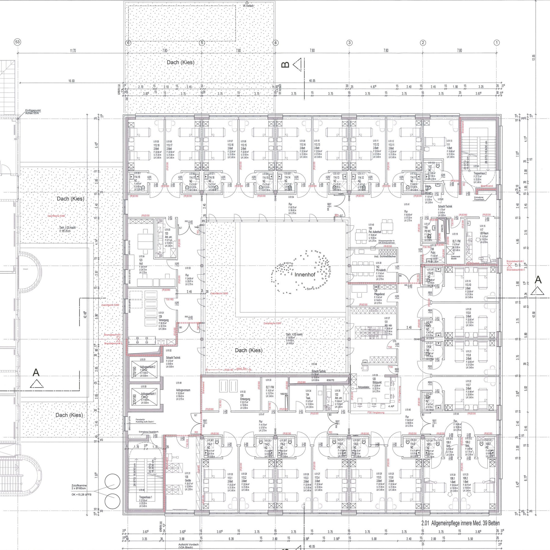 Grundriss der beiden baugleichen Obergeschosse © 2013 LUDES Generalplaner GmbH, Berlin