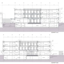 Gebäudeschnitte A-A und B-B © 2013 LUDES Generalplaner GmbH, Berlin