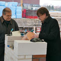 Der Finanzminister des Landes Mecklenburg-Vorpommern Mathias Brodkorb und der Rektor der Universität Rostock Professor Dr. Wolfgang Schareck bei der Grundsteinlegung. © 2016 Betrieb für Bau und Liegenschaften Mecklenburg-Vorpommern