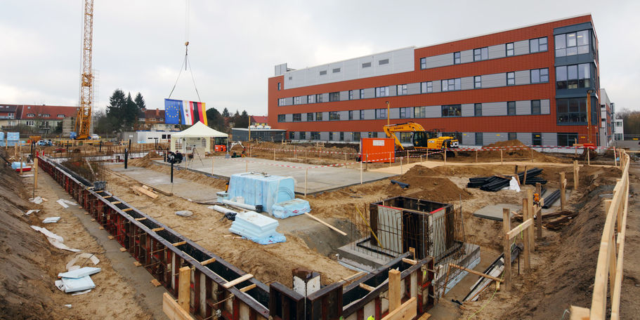Blick auf die Baustelle © 2016 Betrieb für Bau und Liegenschaften Mecklenburg-Vorpommern