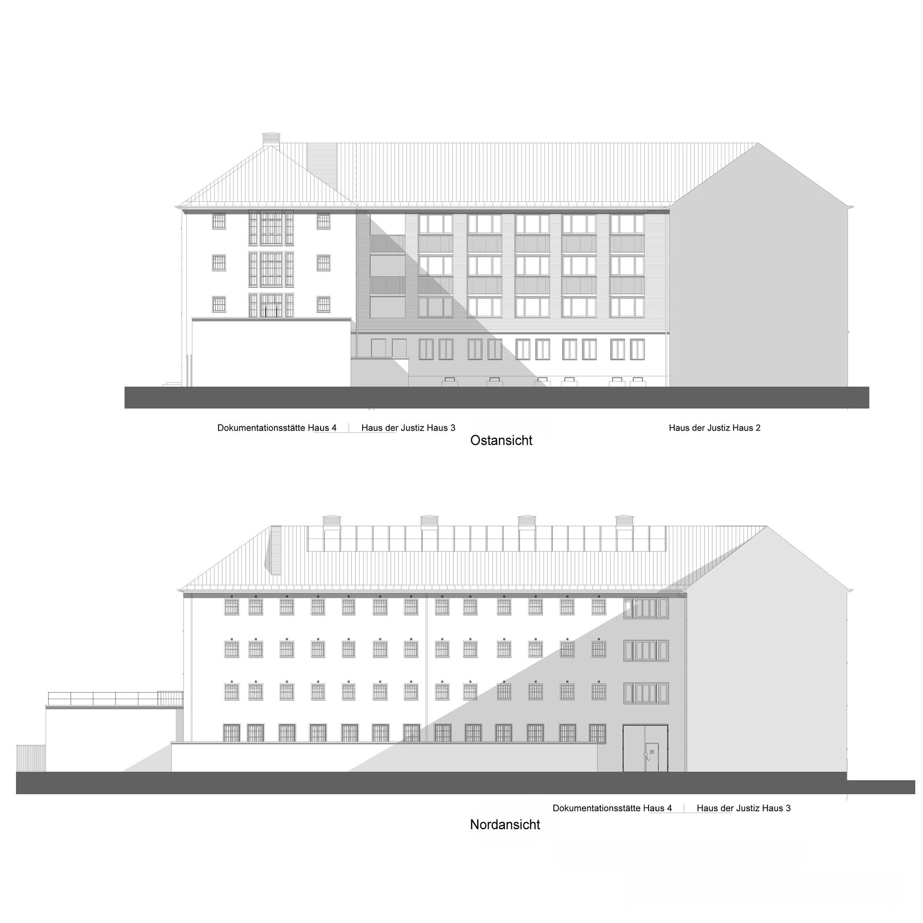 Geplante Gebäudeansichten Ost und Nord nach der Sanierung © 2017 Stadt + Haus Architekten und Ingenieure GmbH   Co.KG