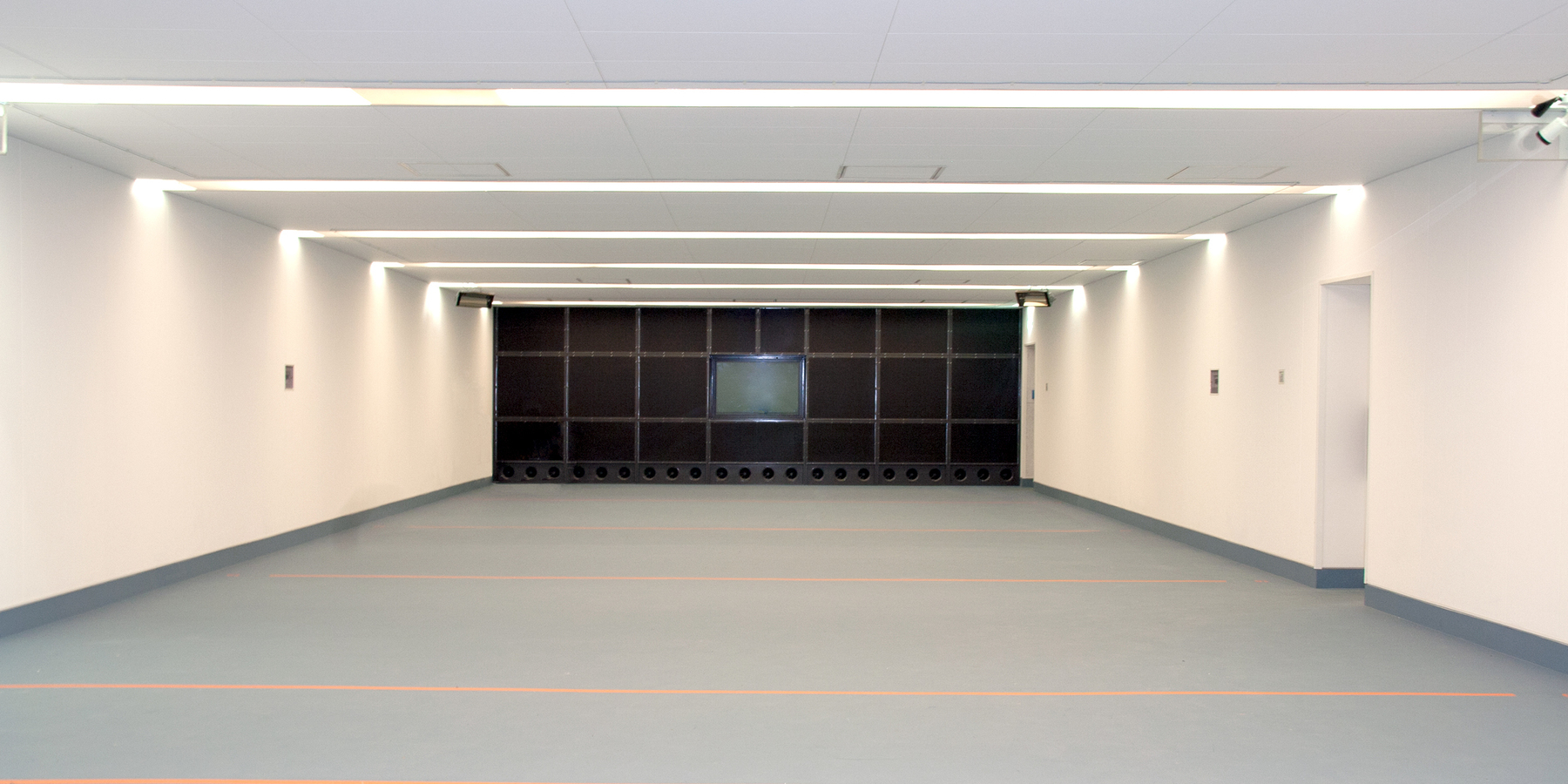 Blick in die 25m-Schießbahn © 2017 Betrieb für Bau und Liegenschaften Mecklenburg-Vorpommern