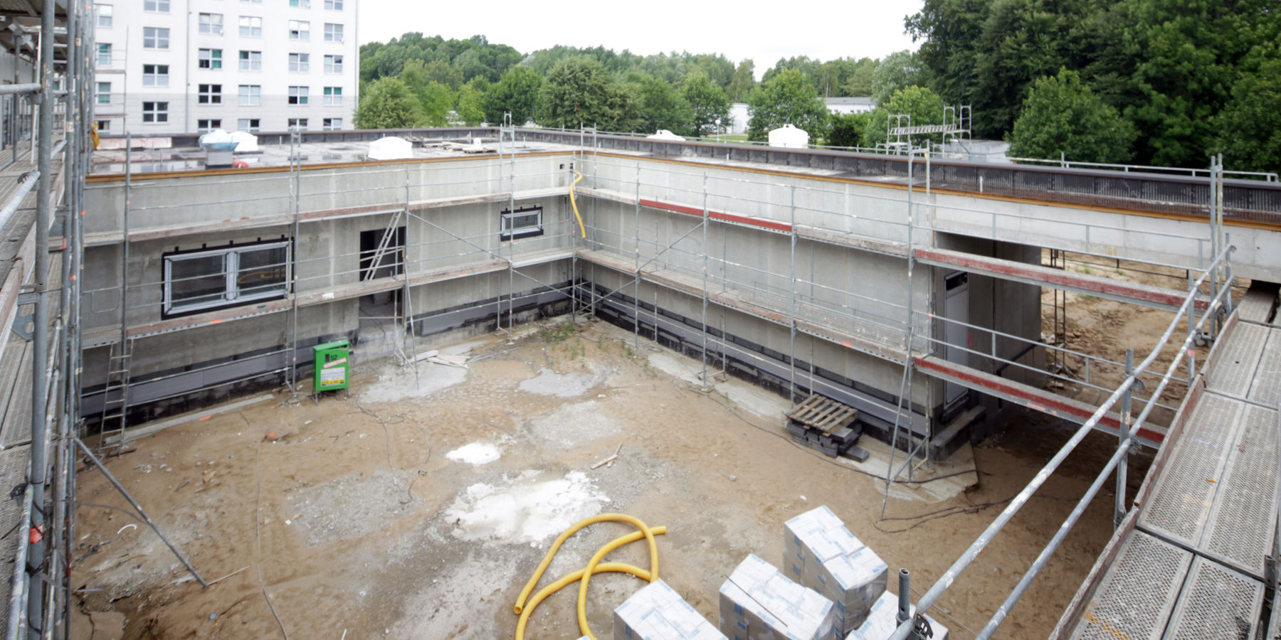 Neubau eines Wirtschaftsgebäudes mit Mannschaftsheim, Ernst-Moritz-Arndt-Kaserne © 2017 Betrieb für Bau und Liegenschaften Mecklenburg-Vorpommern