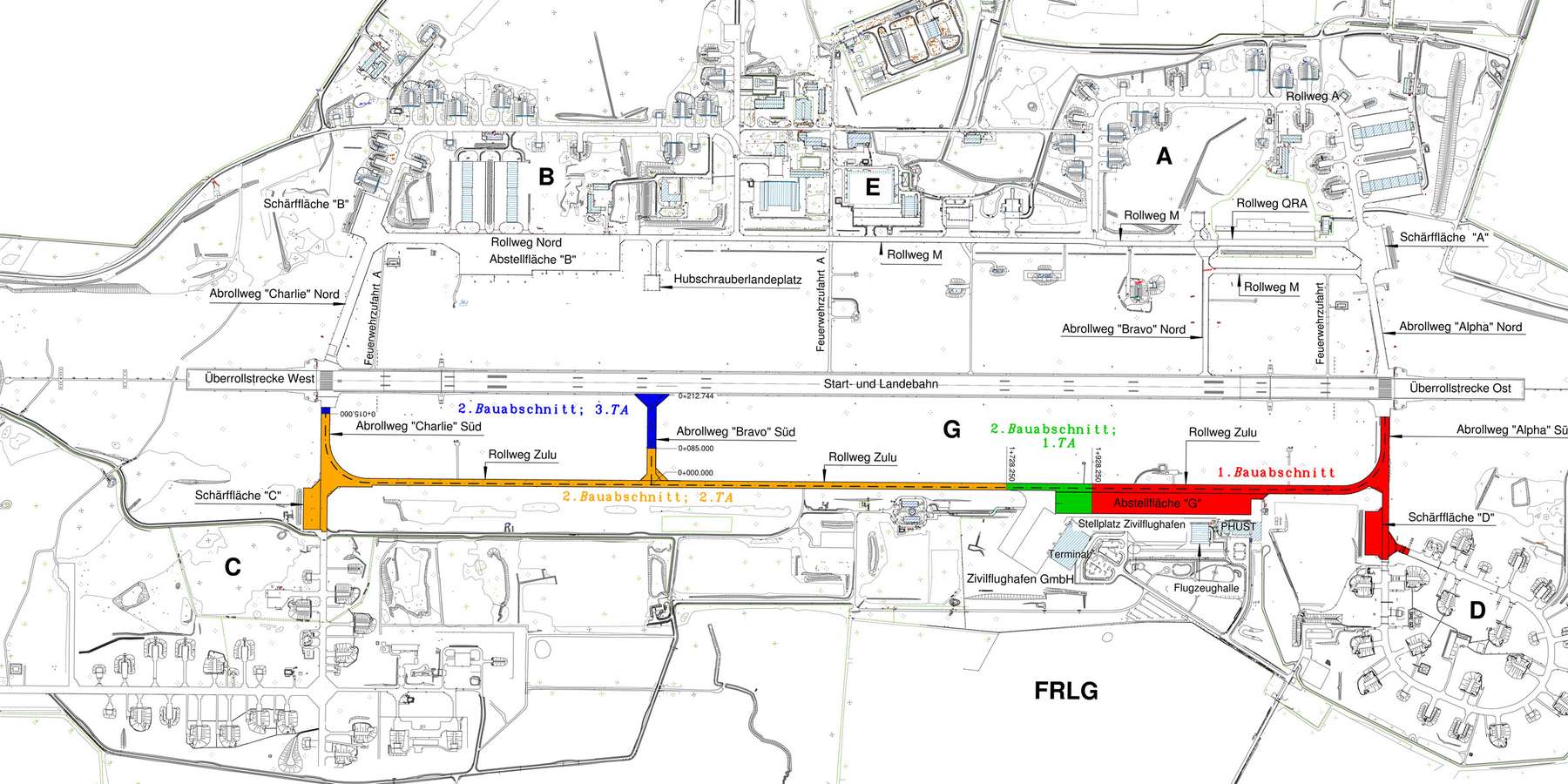 Lageplan Flugplatz Laage © 2017 Betrieb für Bau und Liegenschaften Mecklenburg-Vorpommern