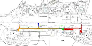 Lageplan Flugplatz Laage © 2017 Betrieb für Bau und Liegenschaften Mecklenburg-Vorpommern