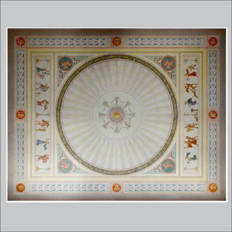 Messbild der Decke im Gelben Saal © Prodenkmal Berlin/Bamberg