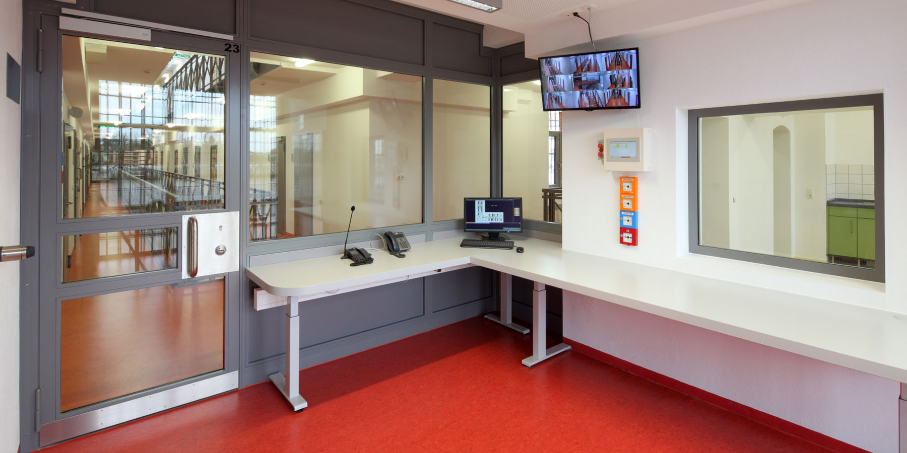 Blick in den Aufsichtsraum © 2017 Christoph Edelhoff im Auftrag dhbt Architekten aus Kiel