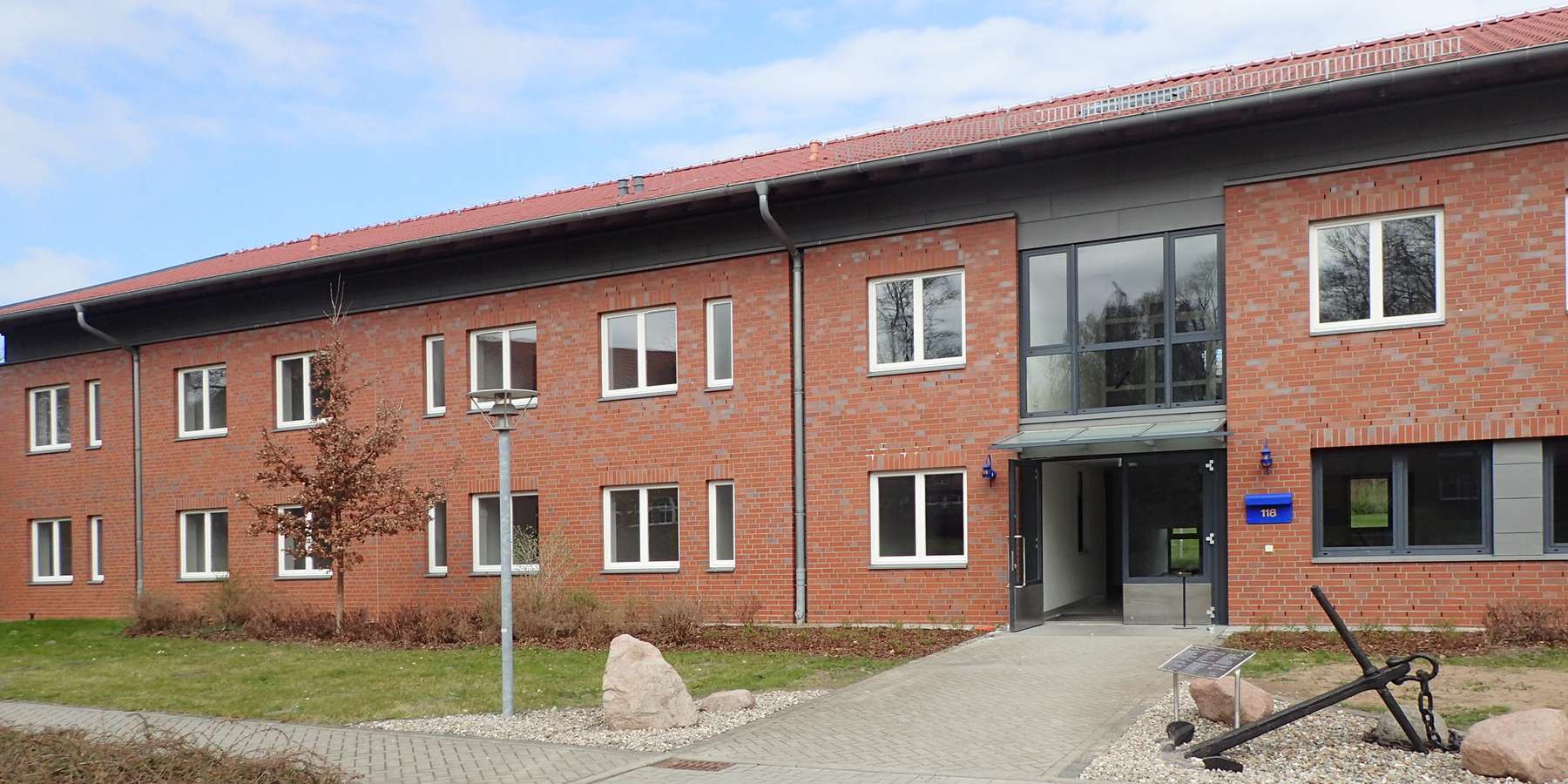 Ansicht des Unterkunftsgebäudes 118 © 2017 AIU Architekten- und Ingenieurunion Stralsund GmbH