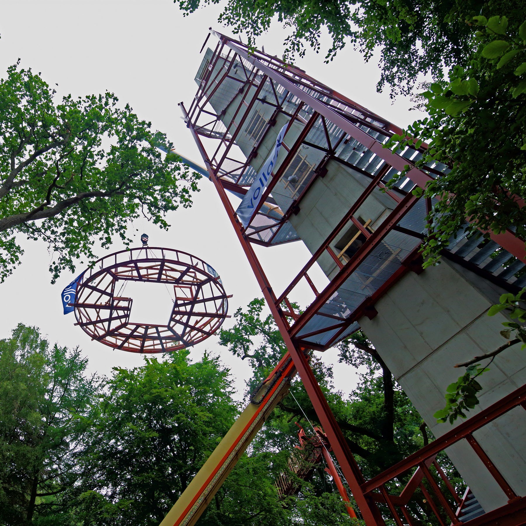 Halbzeit! Die Plattform deckt eine Fläche von 35 Quadratmetern ab. © 2017 Betrieb für Bau und Liegenschaften Mecklenburg-Vorpommern