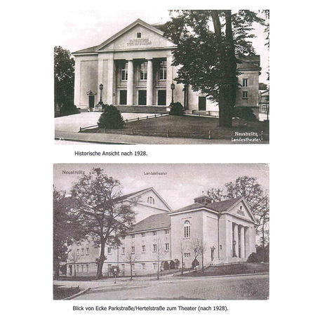 historische Ansichten des Theaters Neustrelitz © unbekannt
