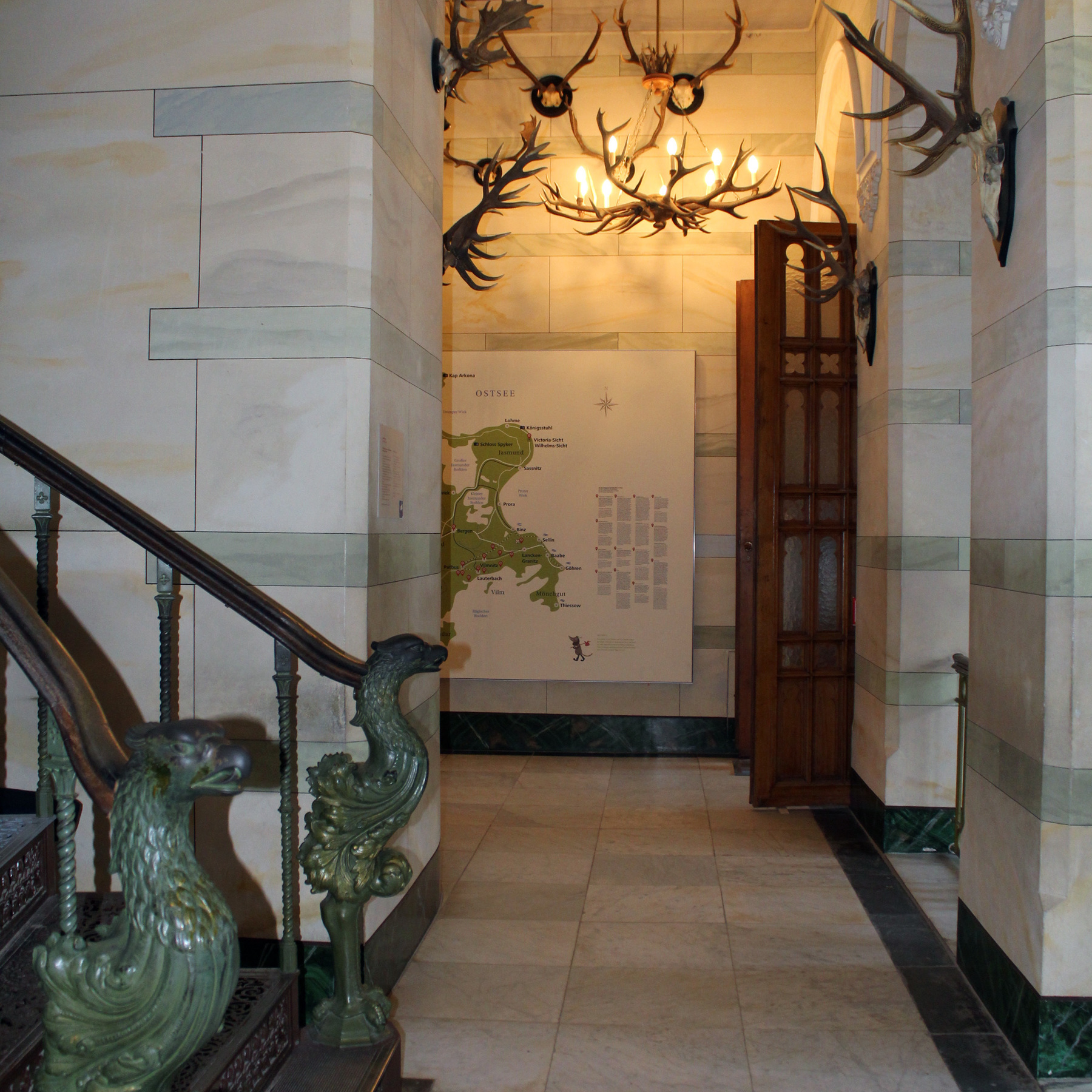 Trophäen sind überall im Schloss zu finden. © 2017 Betrieb für Bau und Liegenschaften Mecklenburg-Vorpommern