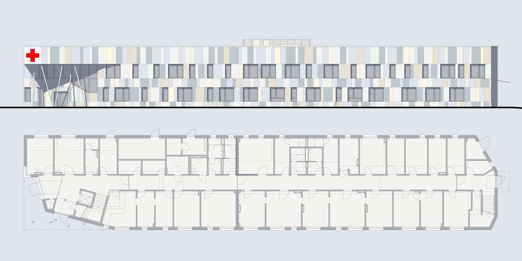 Neubau eines Sanitätsversorgungszentrum in der Ernst-Moritz-Arndt-Kaserne Hagenow © 2017 Architekt Roland Schulz, Schwerin