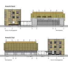 Ansichten Nord und Süd © 2017 HWP Planungsgesellschaft mbH, Stuttgart