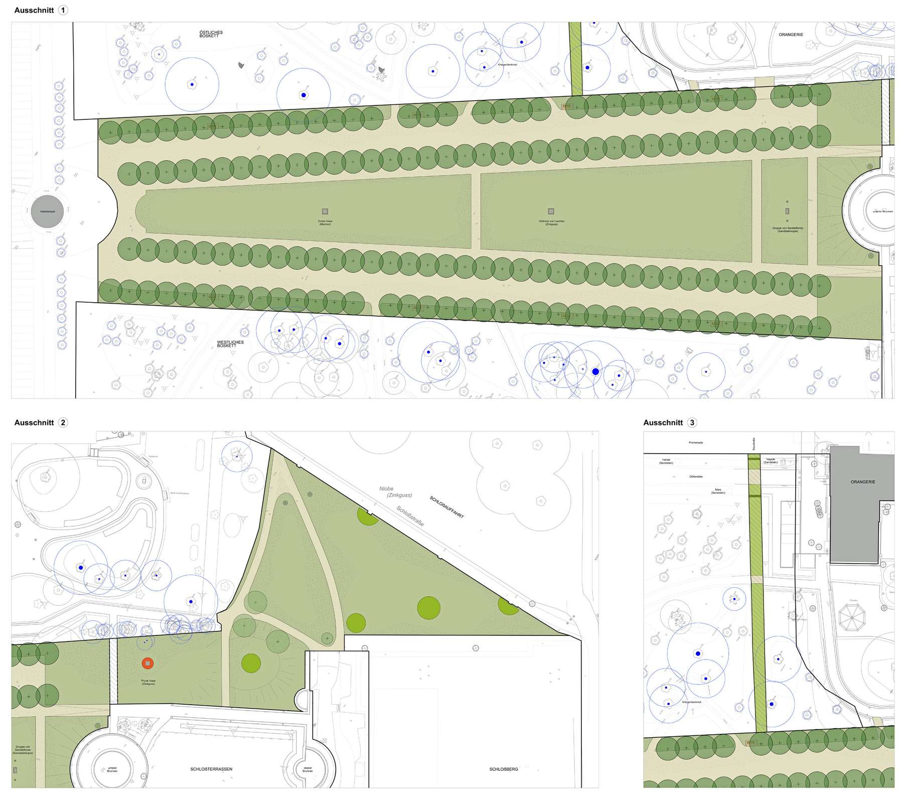 Rasenparterre im Schlossgarten Neustrelitz wird saniert © 2018 Betrieb für Bau und Liegenschaften Mecklenburg-Vorpommern