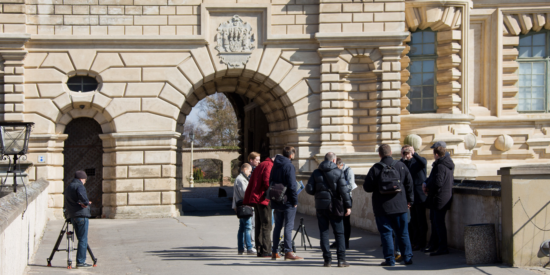 Auf der Brücke vom Torhaus zum Schloss. © 2018 Betrieb für Bau und Liegenschaften Mecklenburg-Vorpommern