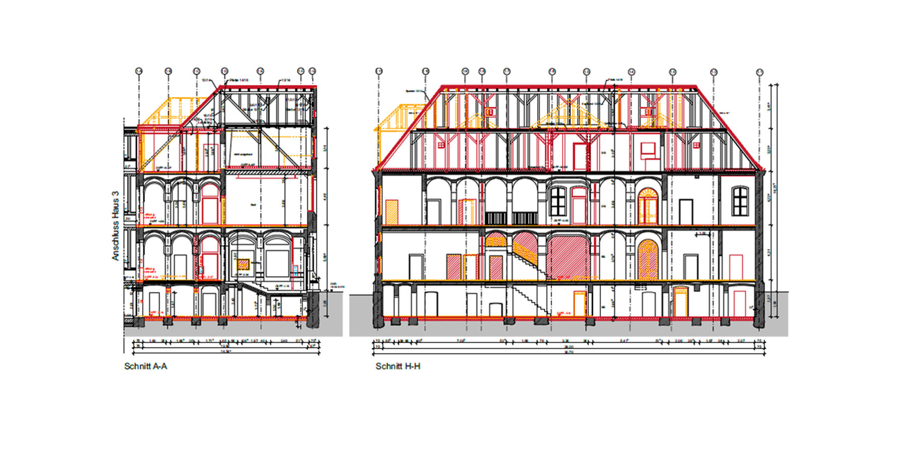 Gebäudeschnitt © 2018 milatz.schmidt architekten gmbh Neubrandenburg