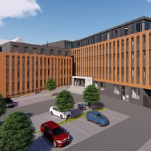 Visualisierung des Neubaus an der Domstraße © 2019 buttler architekten GmbH, Rostock