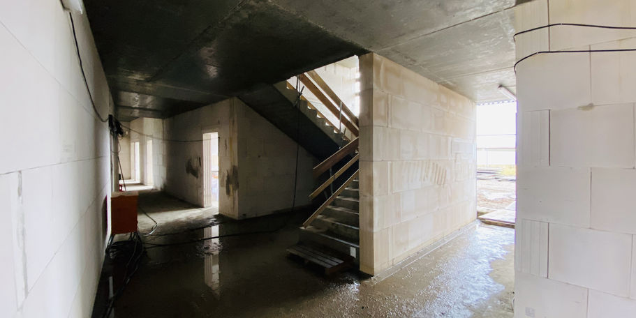 Blick in den Rohbau des 6,1 Millionen Euro umfassenden Bauprojekts. © 2020 Christian Hoffmann, Finanzministerium Mecklenburg-Vorpommern