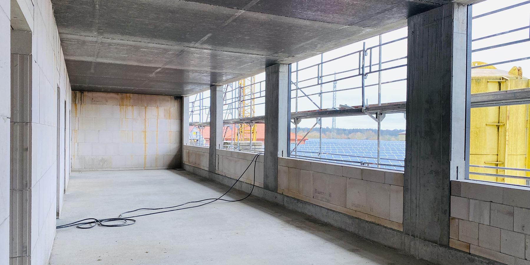 Um Licht ins Dunkel zu bringen - Hier entstehen Büros mit viel Tageslicht für die Polizei und das Kriminalkommissariat. © 2020 Christian Hoffmann, Finanzministerium Mecklenburg-Vorpommern