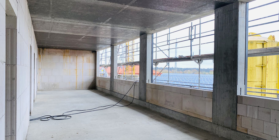 Um Licht ins Dunkel zu bringen - Hier entstehen Büros mit viel Tageslicht für die Polizei und das Kriminalkommissariat. © 2020 Christian Hoffmann, Finanzministerium Mecklenburg-Vorpommern