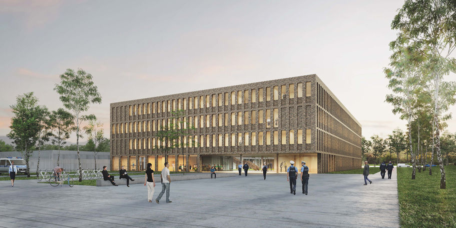 Visualisierung des Entwurfes der Huber Staudt Architekten BDA Gesellschaft von Architekten mbH aus Berlin - 1. Preis © 2020, Huber Staudt Architekten BDA Gesellschaft von Architekten mbH Berlin