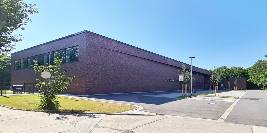 Ansicht des Neubaus Dienstgebäude für das Hauptzollamt Stralsund-Dänholm © 2020 Staatliches Bau- und Liegenschaftsamt Neubrandenburg