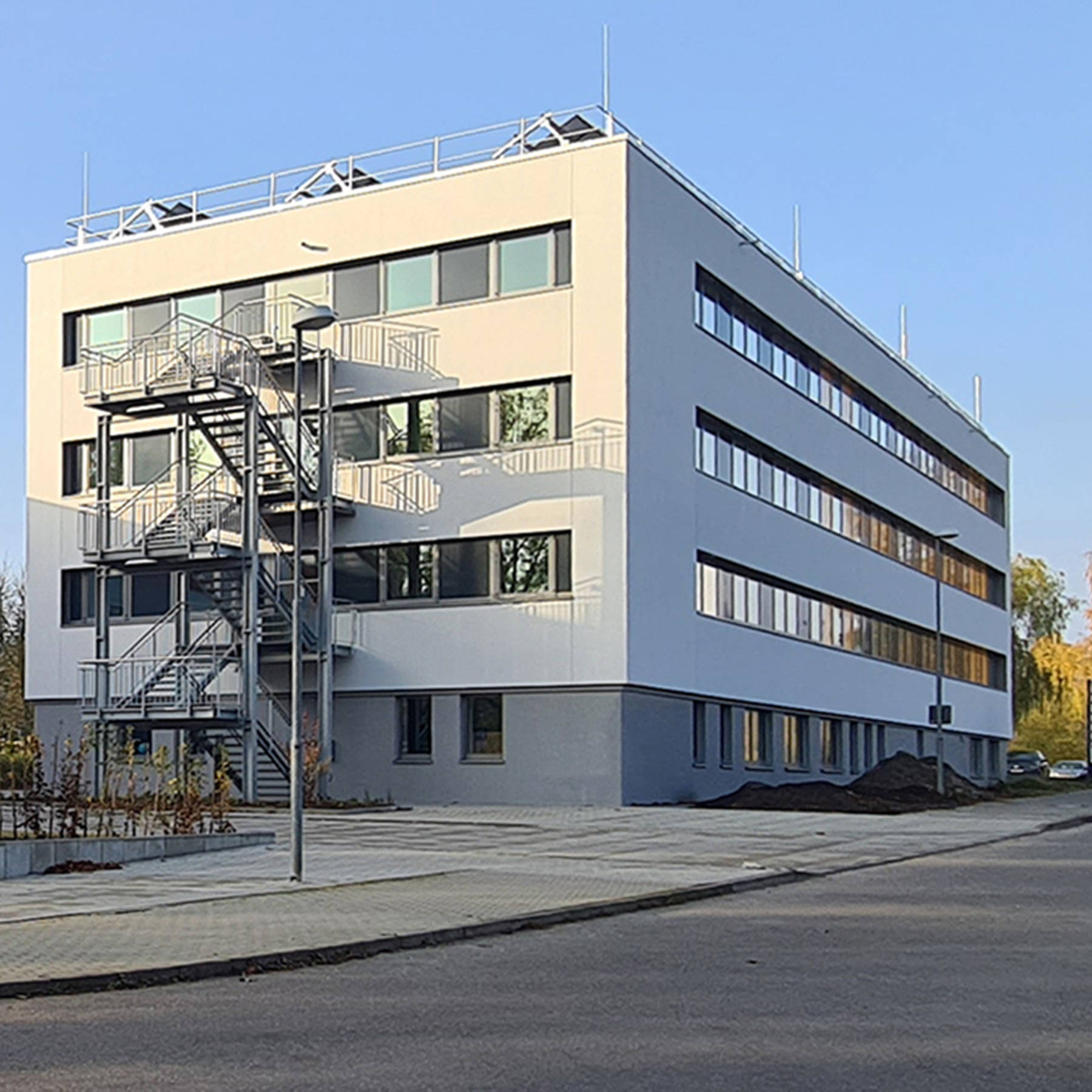 Nord-Ost-Ansicht des Block E © 2020 SBL Neubrandenburg