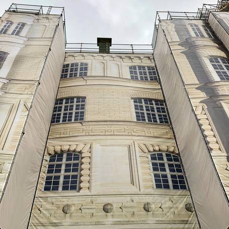 Das Gerüst wird eine Höhe von rund 36,0 Metern aufweisen. © 2021 SBL Schwerin