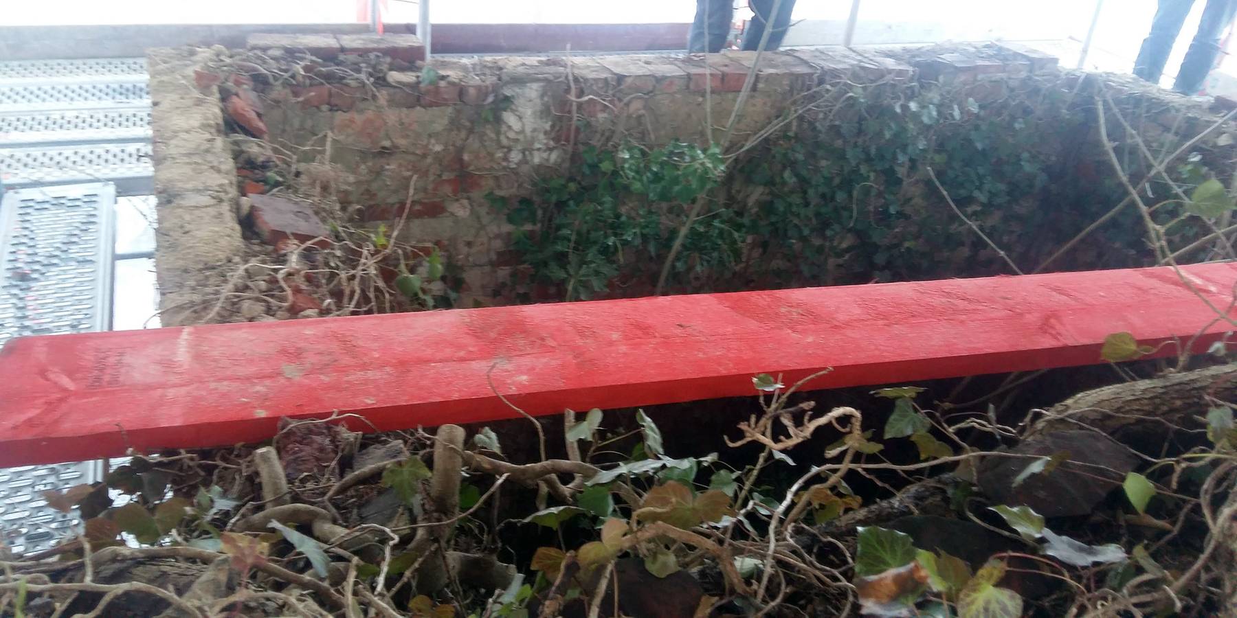 Blick in den freigelegten Teil des alten Brunnenhauses © 2021 SBL Schwerin