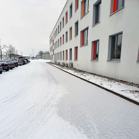 Auf rund achtzig Liegenschaften wird der Winterdienst benötigt © 2021 SBL Schwerin
