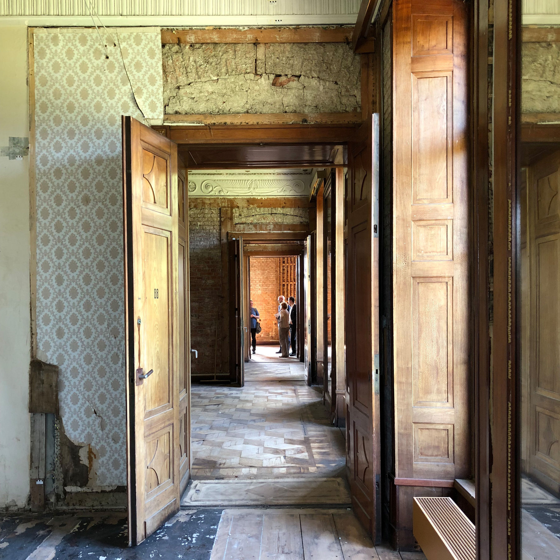 Durchblick - Enfilade im Westflügel. © 2018 Betrieb für Bau und Liegenschaften Mecklenburg-Vorpommern