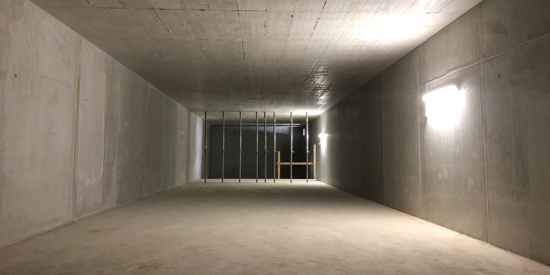 Blick in die zukünftige 25 m lange Schießbahn © 2018 Betrieb für Bau und Liegenschaften Mecklenburg-Vorpommern