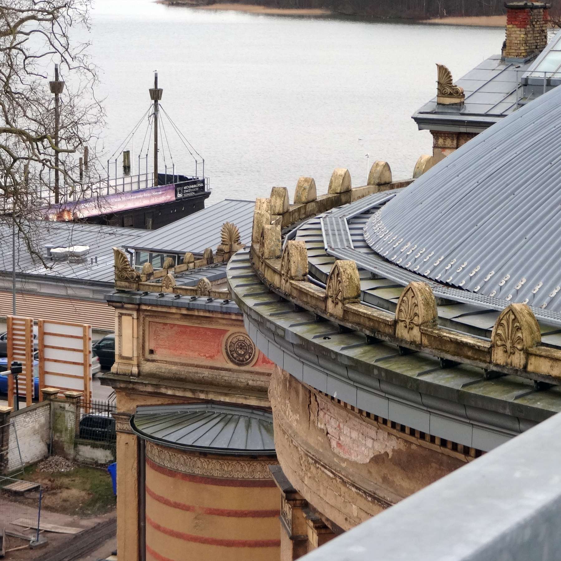 Staatliches Museum Schwerin - Restaurierung der Fassade und Neugestaltung der Außenanlagen im Innenhof © 2018 Betrieb für Bau und Liegenschaften Mecklenburg-Vorpommern