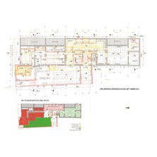 Grundriss Erdgeschoss mit Darstellung von Abbruch und Neubau © 2012 Eßmann Gärtner Nieper Architekten Leipzig